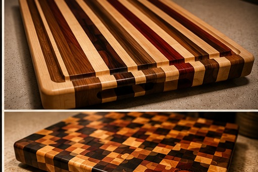 Handcrafted wood board by The Knotty Otter