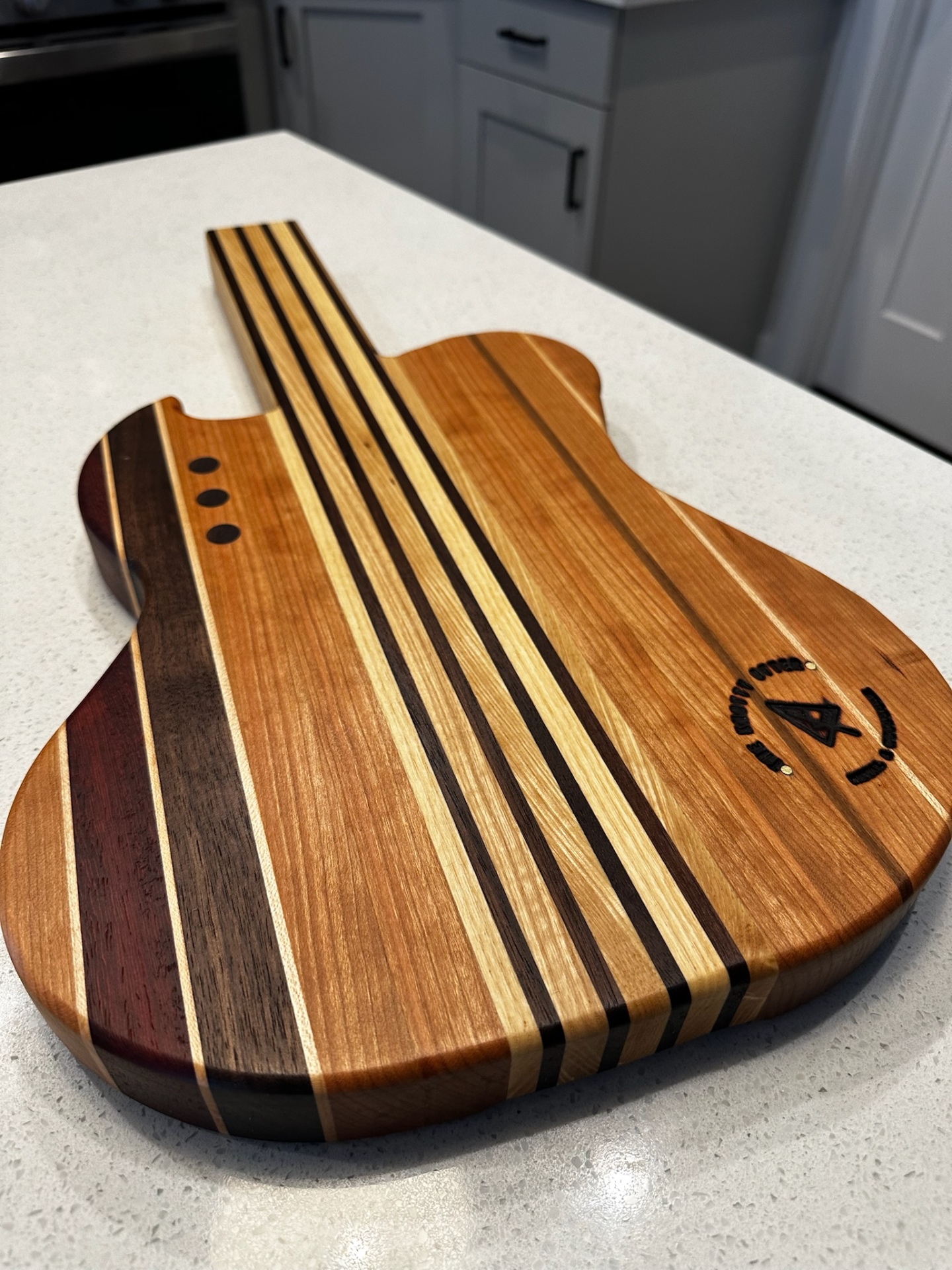 Handcrafted wood board by The Knotty Otter