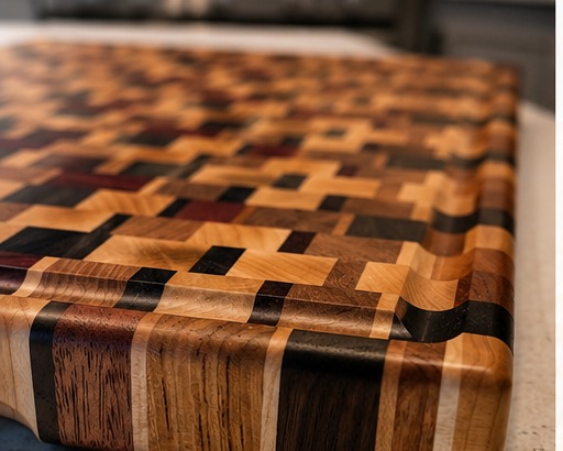 Handcrafted wood board by The Knotty Otter