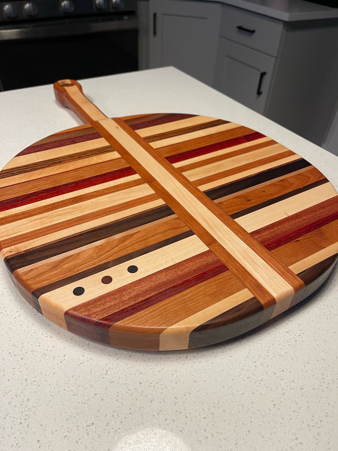 Handcrafted wood board by The Knotty Otter
