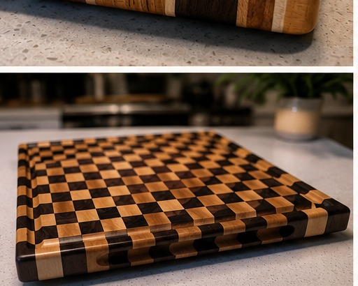 Handcrafted wood board by The Knotty Otter