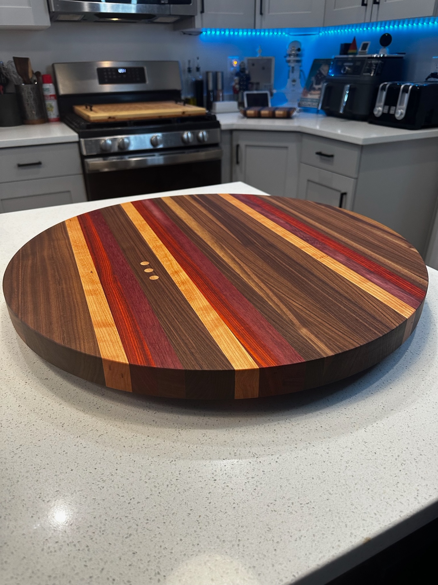 Handcrafted wood board by The Knotty Otter