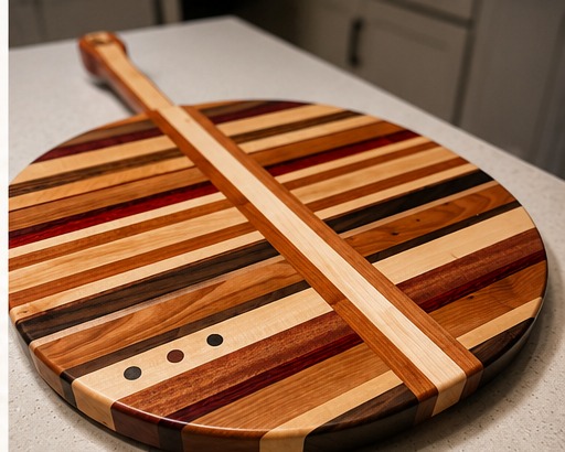Handcrafted wood board by The Knotty Otter