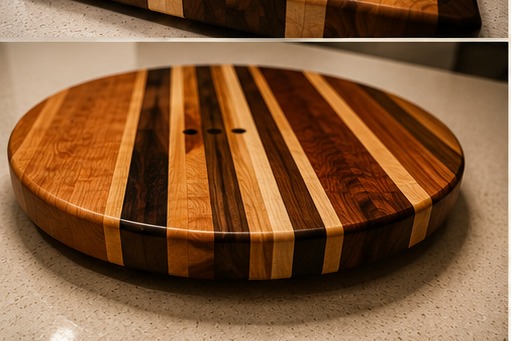 Handcrafted wood board by The Knotty Otter